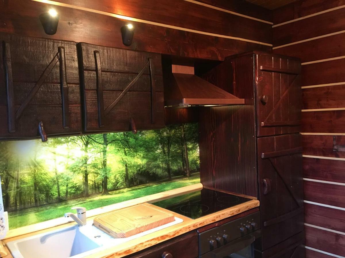 Holzhaus Trollbluemchen Am Wald Und See Neuruppin Exteriör bild