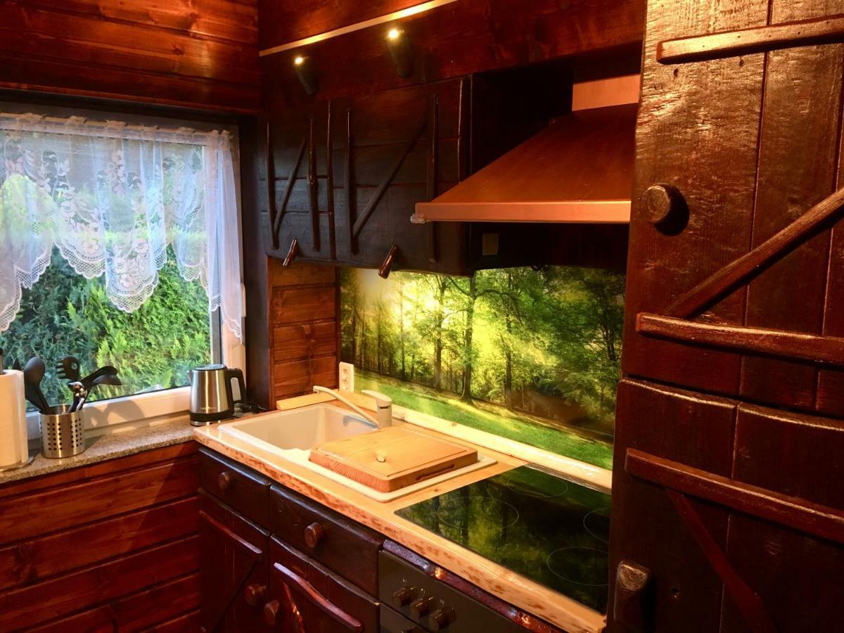 Holzhaus Trollbluemchen Am Wald Und See Neuruppin Exteriör bild